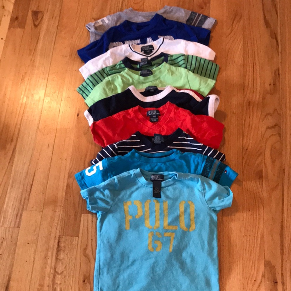 Boys assorted name brand short sleeve tees size 3t